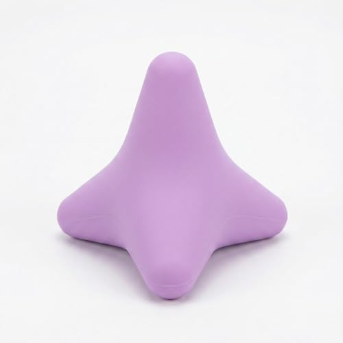 Handheld Silicone Triangle Design 4-Point Massage Tool for Plantar Fasciitis, Heel Pain Solution, Deep Tissue Myofascial Release for Feet, Back, Neck Pain Relief, Non-Slip & Eco-Friendly