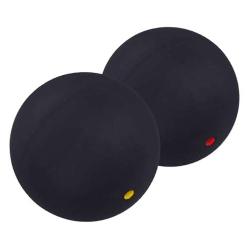 2pcs Professional Squash Practice Ball Reaction Training Hand Eye Coordination Trainer Single Dot Bounce Balls Indoor Outdoor Sports