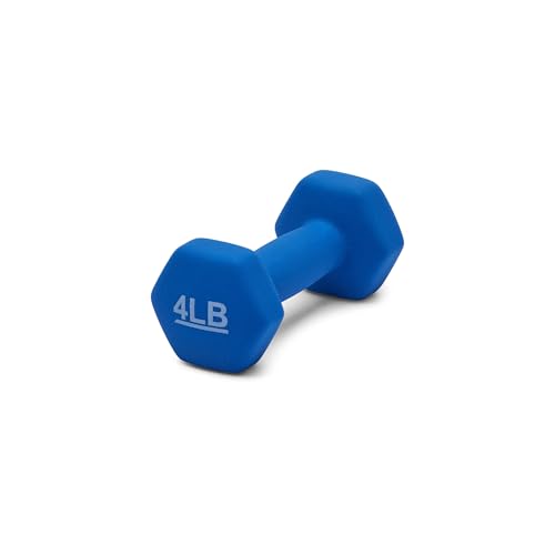 Amazon Basics Neoprene Dumbbell Hand Weights for Exercise and Muscle Toning - style: 4 Pound, Pair