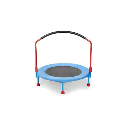 HomeStock 3ft Trampoline for Kids - Indoor Outdoor Bounce Fun - Safe Jumping Pad & Handle