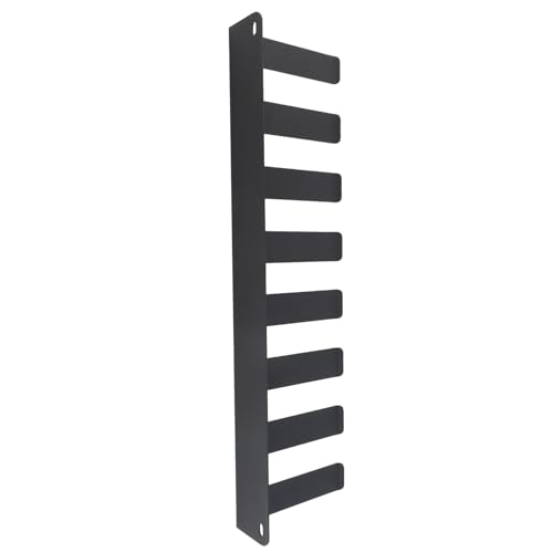 Gym Organizer Rack 8 Hook Wall Mounted Storage Hanger for Resistance Bands Barbell Jump Rope, Carbon Steel Home Gym Equipment Organizer with Anti - Slip Tilted Hooks