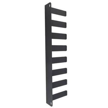 Gym Organizer Rack 8 Hook Wall Mounted Storage Hanger for Resistance Bands Barbell Jump Rope, Carbon Steel Home Gym Equipment Organizer with Anti - Slip Tilted Hooks