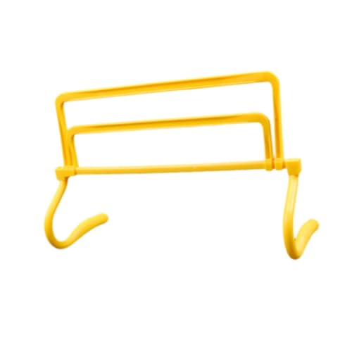 Colaxi Agility Hurdle,Agility Speed Training Equipment,Adjustable Height Jumping Bar Set for Foot Exercise Coaching Soccer - color: yellow