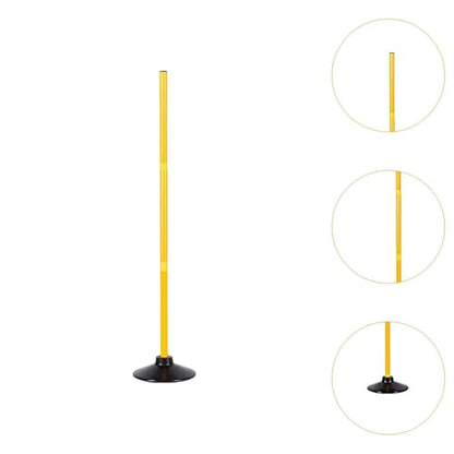 Soccer Training Marker Pole Set Football Sign Obstacle Cone Agility Rod PVC Rubber Base Suitable for Coaches Athletes Group Training Backyard