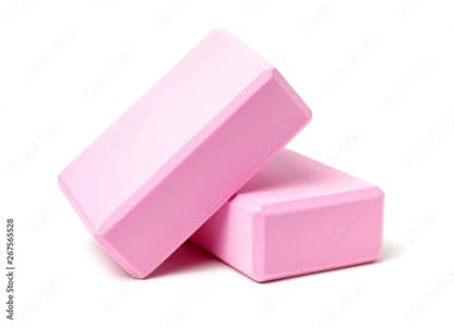 Yoga Blocks 2 Pack 3x6x9IN Foam Block Supportive Latex-Free with Stretch Band, Non-Slip Exercise Blocks for Pilates, Meditation, Balance, Stretching and Deep Poses