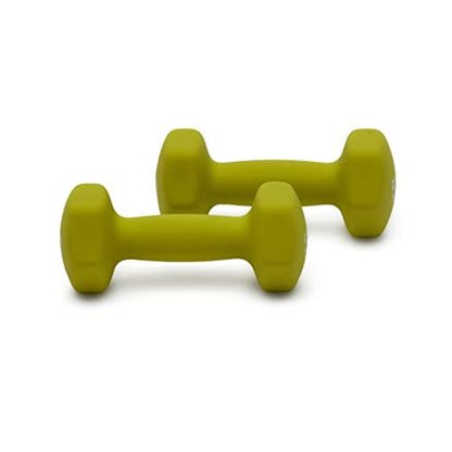 Amazon Basics Neoprene Dumbbell Hand Weights for Exercise and Muscle Toning - style: 5 Pound, Pair