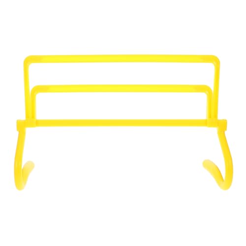 Healifty Adjustable Height Football Agility Hurdles Foldable Soccer Speed Training Bars with Metal Handles, Portable Plyometric Exercise Equipment for Outdoor and Indoor Sports