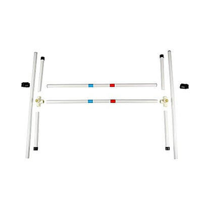 Midlee Dog Agility Bar Jump- Indoor Outdoor Hurdles Adjustable Pet Course Equipment