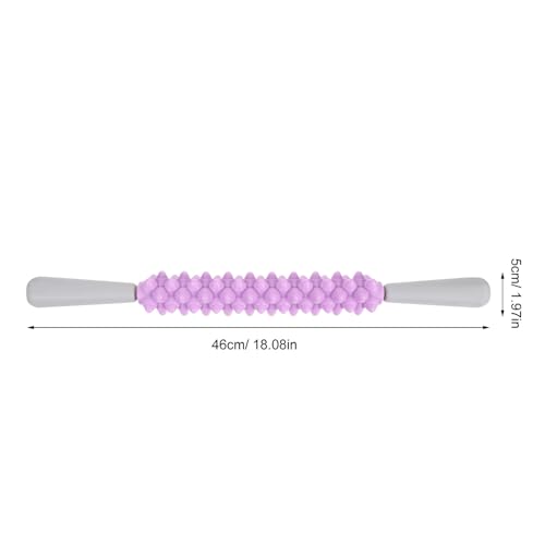 Yoga Massage Stick Trigger Point Roller Stick for Deep Tissue Muscle Therapy, Shoulder and Back Massage Tool for Post-Workout and Fitness