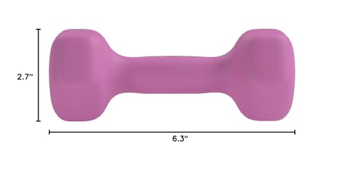 Amazon Basics Neoprene Dumbbell Hand Weights for Exercise and Muscle Toning - style: 3 Pound, Pair