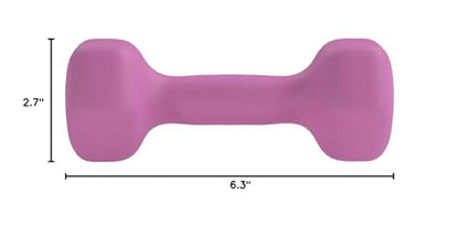 Amazon Basics Neoprene Dumbbell Hand Weights for Exercise and Muscle Toning - style: 3 Pound, Pair