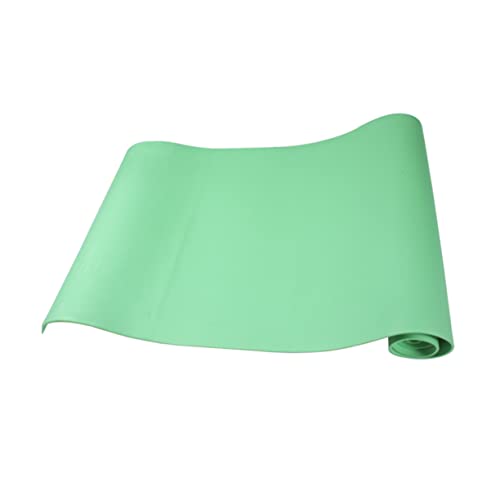 INOOMP Portable Anti-slip Eva Yoga Mat for Hot Yoga Aerobic Fitness and Stretching Routines Lightweight Exercise Mat Deep Green for Indoor and Outdoor Use