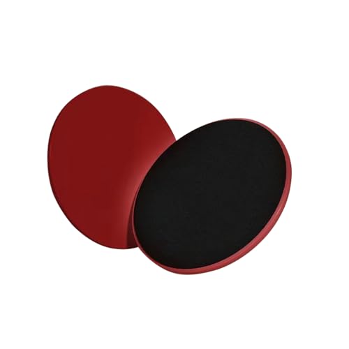 Core Exercise Sliders, Dual-Sided Workout Discs for All Floor Types, 1 Pair - color: Red