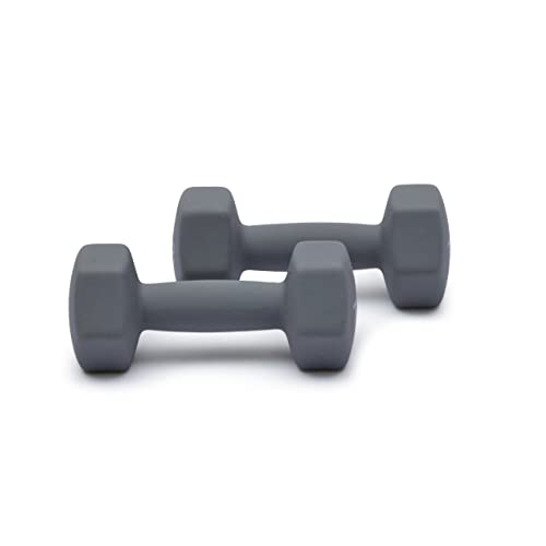 Amazon Basics Neoprene Dumbbell Hand Weights for Exercise and Muscle Toning - style: 7 Pound, Pair