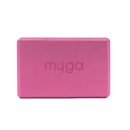 MYGA Yoga Block,Lightweight EVA Foam Yoga Brick,High Density Non-Slip Block for Yoga Poses, Pilates, Balance and Flexibility - color: Plum