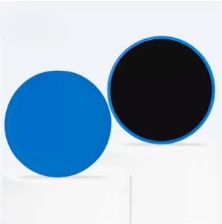 Core Exercise Sliders for Fitness, Dual-Sided Gliding Discs for Abs, Pilates, Yoga Training, 2-Pack - color: 2pcs Blue