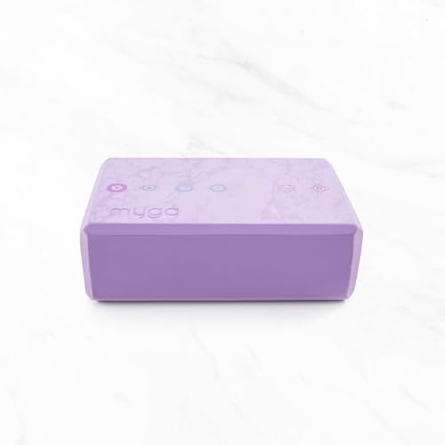 MYGA Yoga Block,Lightweight EVA Foam Yoga Brick,High Density Non-Slip Block for Yoga Poses, Pilates, Balance and Flexibility - color: Chakra