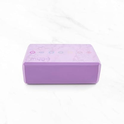 MYGA Yoga Block,Lightweight EVA Foam Yoga Brick,High Density Non-Slip Block for Yoga Poses, Pilates, Balance and Flexibility - color: Chakra