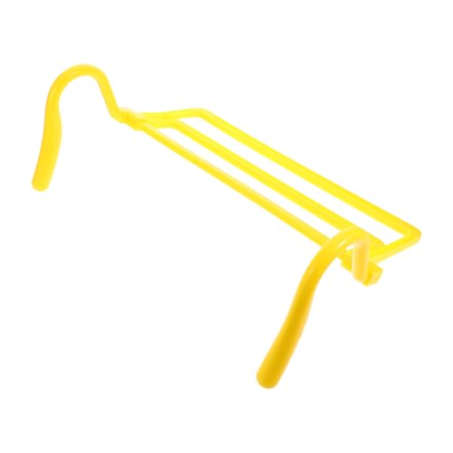 KESYOO Speed Training Agility Hurdles Set – Adjustable Height Yellow Soccer Training Equipment with Foldable Design for Football Agility and Plyometric Workouts