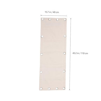 HEMOTON Wall-Mounted Triplet Boxing Bag 110x40cm Empty Sandbag Fitness Punching Bag for Boxing Training and Workout Equipment