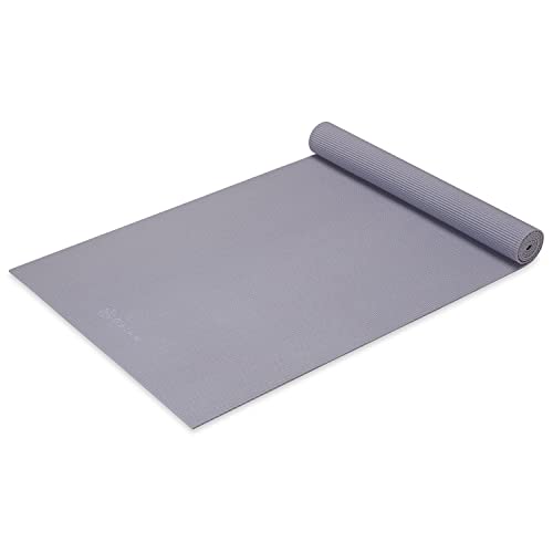 Gaiam Yoga Mat - Premium Solid Thick Non Slip Exercise & Fitness Mat for All Types of Yoga, Pilates & Floor Workouts - color: Deep Thistle