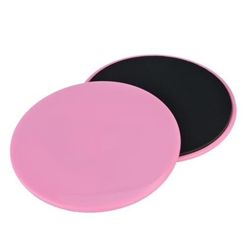 Core Discs, Small Size Lightweight Multi Surface Use Exercise Sliders, Sliding Discs with 2 Pack for Gym Home Workouts Yoga Physical Therapy Abdomen Glutes - color: Roseate
