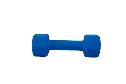Weights Dumbbells set of 2 Fitness for Man Woman Home Gym Health Exercise 10LB Blue Rubber Hex Dumb Bells