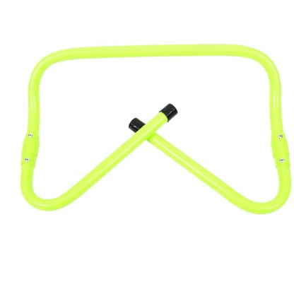 FRCOLOR Wear-Resistant Plastic Agility Speed Hurdles Adjustable Height 2-Level Football Training Equipment Foldable Green Hurdles for Soccer Drills