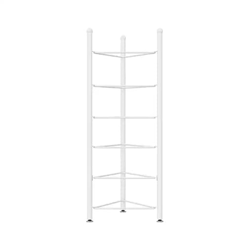 3/5/6/7 Tier Floor Stand Storage Organizer Exercise Half Balance Ball Storage Rack, Home Gym Workout Equipment for Bosu Slam Bowling Medicine Balls(White,6 Layer - 63in) - color: White, size: 6 layer - 63in