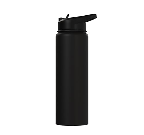 Wall Balls Broke Me Funny Functional Fitness Race Training Stainless Steel Insulated Water Bottle - color: Black