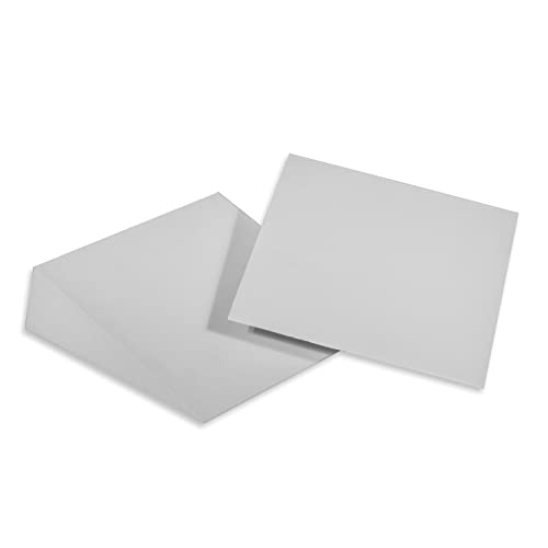 12" Foam Incline Stretch Wedge - Set of 2 - By Trademark Innovations (Dove Gray) - color: Dove Gray