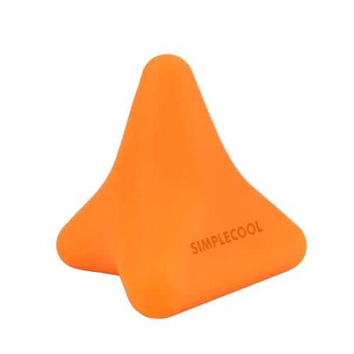 Manual Trigger Point Massage Tool. Small Massager Ball for Deep Tissue Myofascial Release Physical Therapy Plantar Fasciitis Pain Relief Muscle Knot Psoas Hip Flexor Iliacus Release 3×2.6″(Orange) - color: Orange