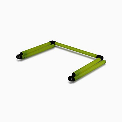 Splay Adjustable Agility Hurdles (Pack of 6 with Carry Bag) - Six Speed Hurdle for Speed Agility Training Football Coaching Drills - Yellow and Red Sport Dog Hurdles