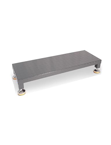Industrial 15cm Step Platform - Slip-Resistant Grey Work Pedestal for CNC Machines & Outdoor Use on Deck/Shed/Patio(130x48x15cm)