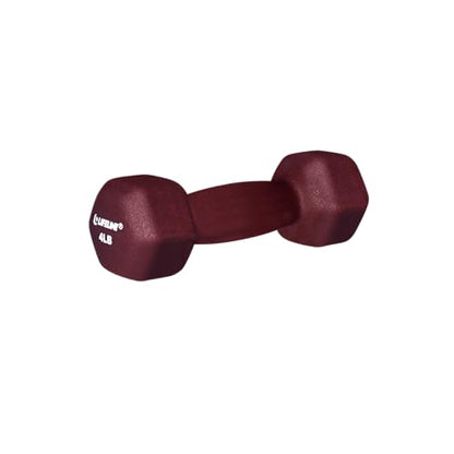 Lifeline Fitness Neoprene Dumbbell Weights - Premium Quality Equipment for Home Gym - Multiple Weight Options - style: 4 LB