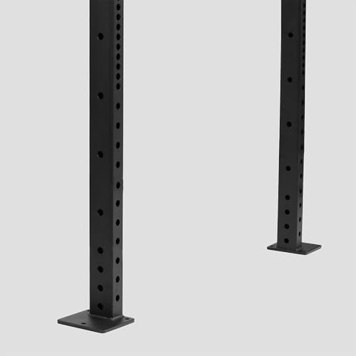 Titan Fitness T-3 Series Space Saving Rack, 91" Height x 24" Depth, Compact Wall Mounted Power Rack, 2x3 11-Gauge Steel Uprights, Includes J-Hooks & Pull-Up Bar, Space Efficient Design