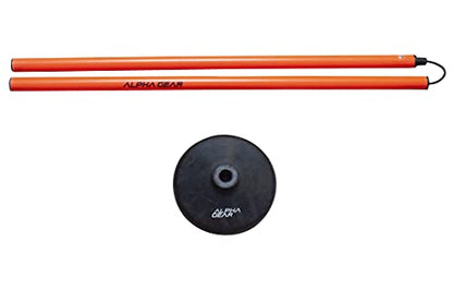Speed and Agility Turf Training Poles (Orange)