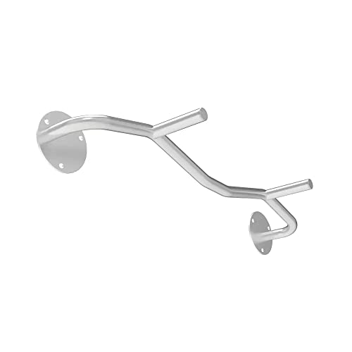 Chin Up Bar Wall Mounted Pull Up Bar, Multi-Handle Steel Fitness Equipment for Home Gym, Safe Load Capacity 300kg - Ideal for Strength Training and Workouts - color: Stainless Steel, size: Style 2