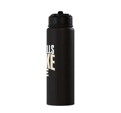 Wall Balls Broke Me Funny Functional Fitness Race Training Stainless Steel Insulated Water Bottle