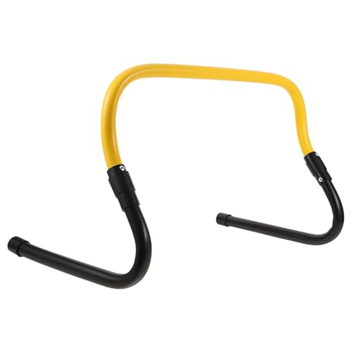 ABOOFAN Speed Training Agility Hurdles Set, Detachable Plastic Sports Training Hurdles for Football Basketball Soccer, Youth Athletic Speed Agility Equipment with Black Yellow Frame