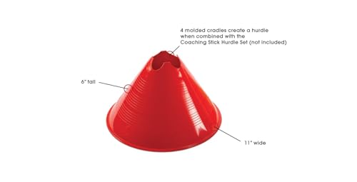 Kwik GoalSmall Disc Cones - color: Red