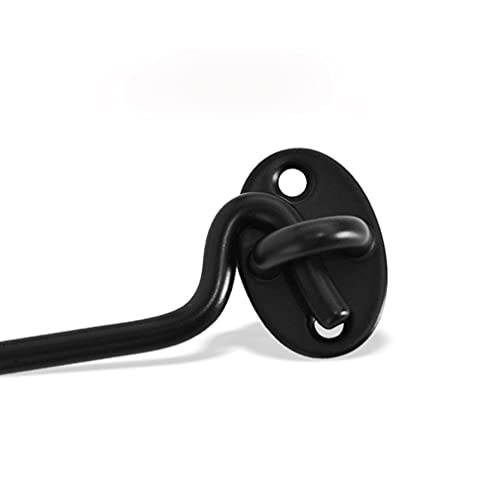 Stainless Steel Heavy Duty Mini Ceiling Hooks with Screws and Plastic Anchors, Wall Mount Pad Eye Plate Top Hook Hanging Hardware for Yoga Hammock Swing Boat Sandbag Plant Basket