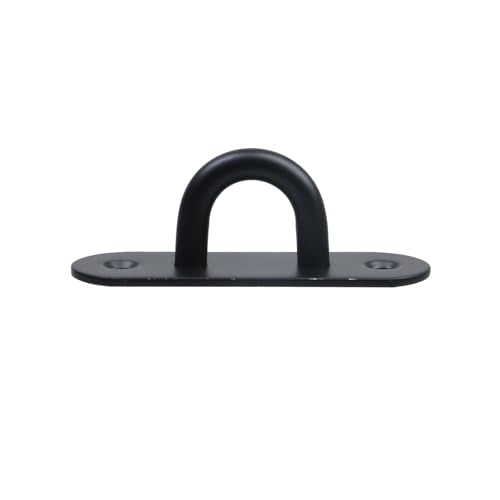 6PCS Black Stainless Steel Ring Rope Bracket Battle Rope Anchor Support Holder for Suspension Strap with Screws