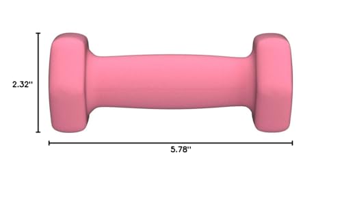Amazon Basics Neoprene Dumbbell Hand Weights for Exercise and Muscle Toning - style: 2 Pound, Pair
