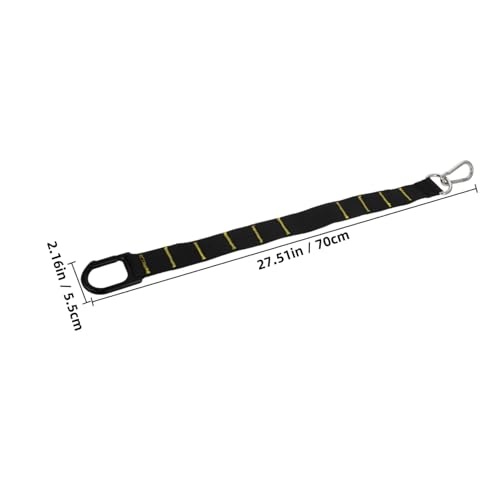 Operitacx Adjustable Length Gym Straps for Fitness Training and Sled Pulling, Sturdy Iron and Nylon Exercise Straps with Alloy Carabiners, Multi Functional Use for Athletes and Football