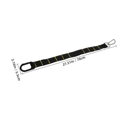 Operitacx Adjustable Length Gym Straps for Fitness Training and Sled Pulling, Sturdy Iron and Nylon Exercise Straps with Alloy Carabiners, Multi Functional Use for Athletes and Football