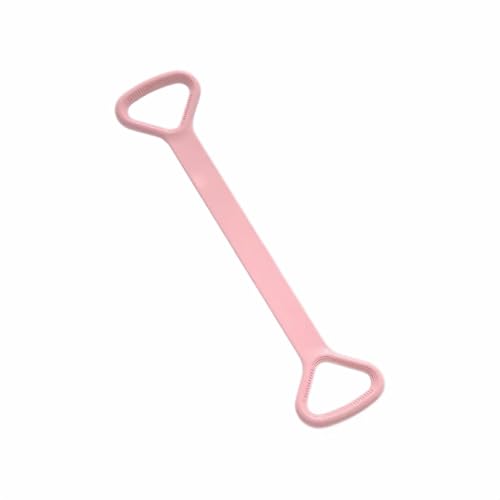 Yoga Stretch Strap Resistance Band, Figure 8 Exercise Band for Leg Arm Shoulder Stretching and Home Fitness Training,Pink