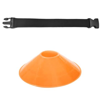 20Pcs Orange Plastic Disc Cones with Carry Strap Soccer Cones Training Cone Sports Markers for Basketball Drills Practice Outdoor Activities