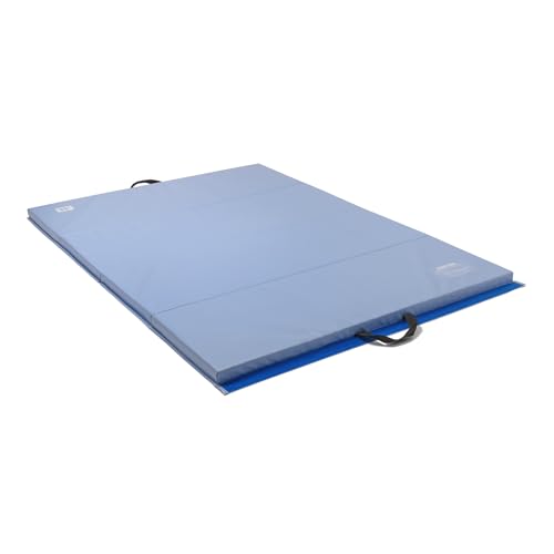 We Sell Mats Core Basic Personal Fitness & Exercise Mat - 2x6, 4x6, 4x8 - All Purpose Gym Mat for Home Workout, Yoga, Pilates, Stretches & Floor Exercises - color: Blue, size: 4' x 6' x 2"