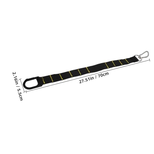 VOSAREA Weighted Sled Pulling Straps Strength Training Harness Adjustable Long Hanging Belt with Spring Buckle for Sled and Resistance Workouts